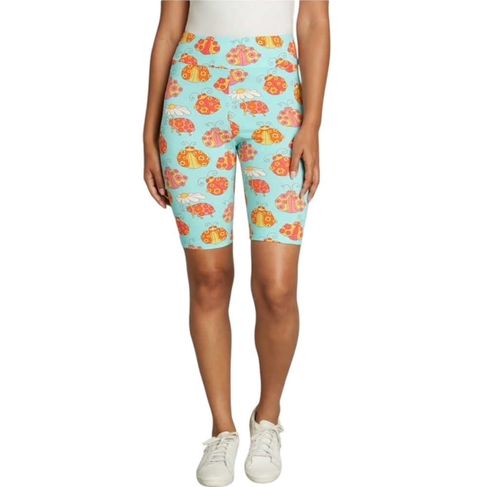 NWT Modcloth Ladybug Print Bike Shorts‎ Size XL